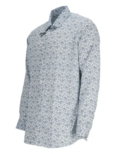 Scotch & Soda Paisley-print Shirt In Gray