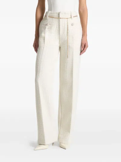 Manière De Voir Nathalie Chain-embellished Tweed Trousers