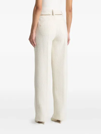 Manière De Voir Nathalie Chain-embellished Tweed Trousers