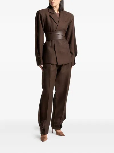 Manière De Voir Twist-sleeve Blazer