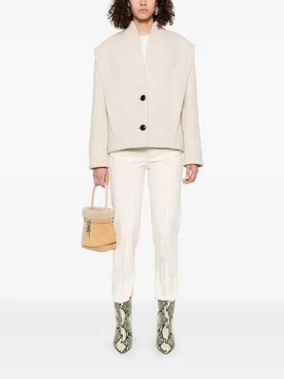 Isabel Marant Dyogo Wool Jacket In White