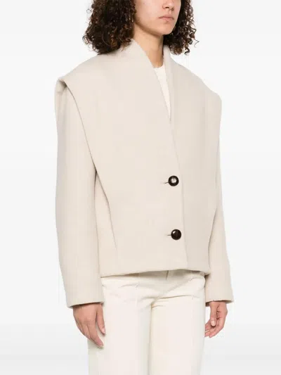 Isabel Marant Dyogo Wool Jacket In White