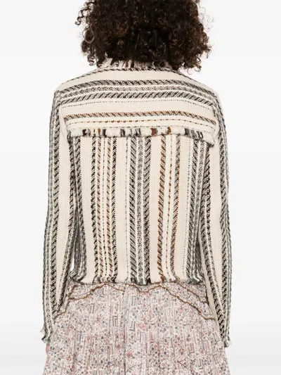 Isabel Marant Izaria Coat In Neutral