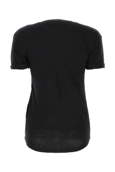 Isabel Marant Relaxed-fit Short-sleeve T-shirt With Bold Graphic In Black