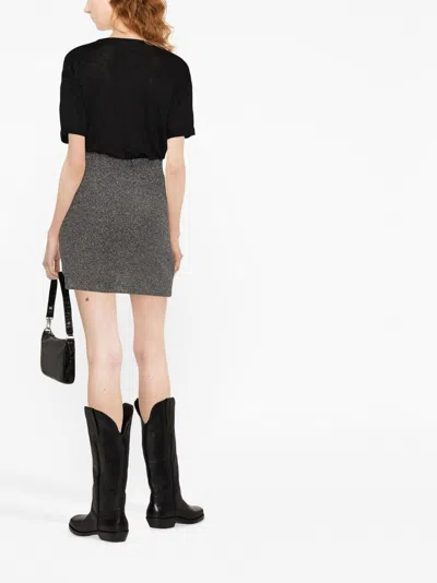 Isabel Marant Cotton T-shirt With Frontal Logo In Black