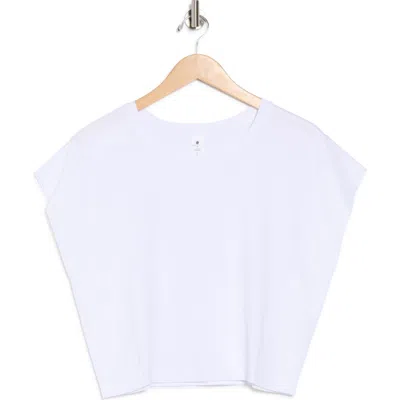 Yogalicious Super Soft Fusion Boxy Top In White