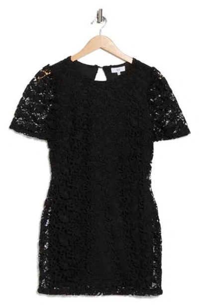 Nsr Angelique Puff Sleeve Lace Minidress