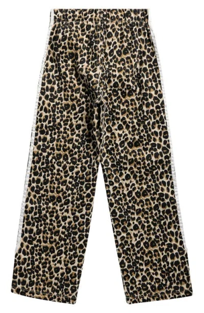 Gogo Star Kids' Leopard Side Stripe Straight Leg Jeans In Animal Print