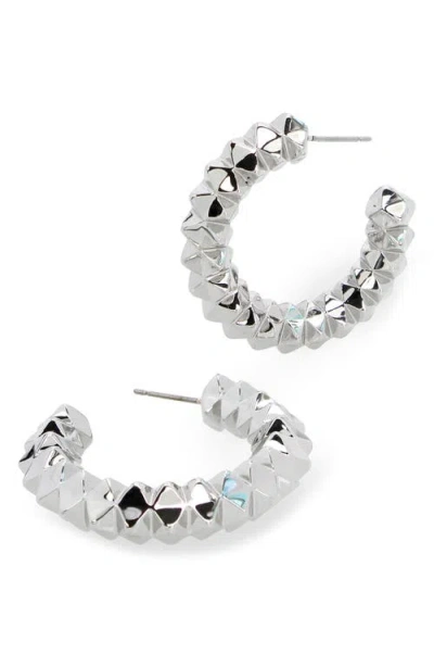 Allsaints Pyramid Hoop Earrings