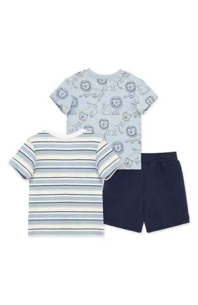 Little Me T-shirts & Shorts 3-piece Set In Gray