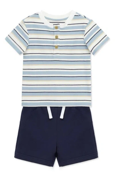 Little Me T-shirts & Shorts 3-piece Set In Gray