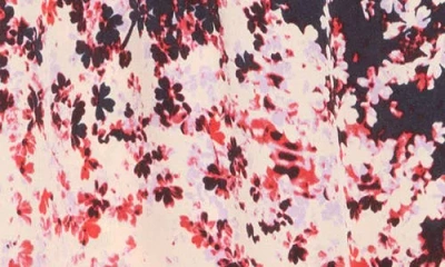 Hugo Boss Boss Binalli Floral Ruffle Sleeveless Top In Multi