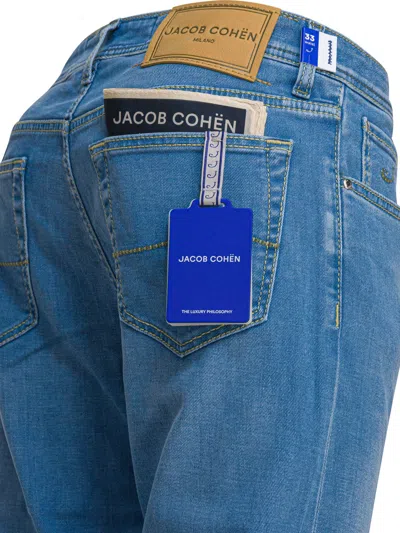 Jacob Cohen Cotton-blend Straight-leg Jeans In Blue