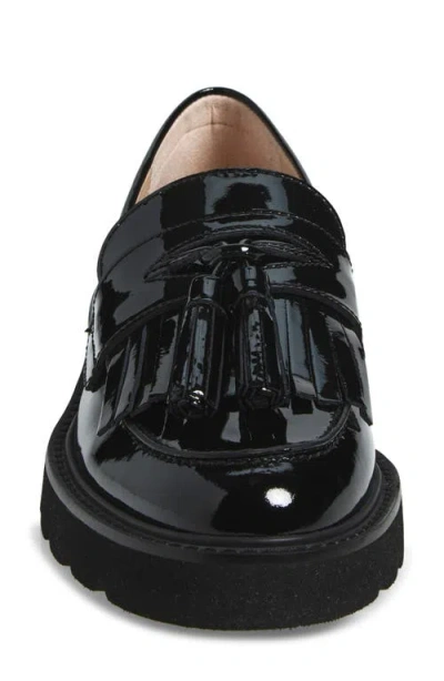 Stuart Weitzman Mila Patent Tassel Loafer