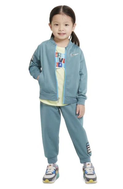 Nike Kids' Tricot Jacket & Joggers Set In Green