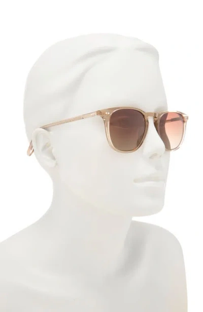 Diff Maxwell 51mm Gradient Polarized Round Sunglasses
