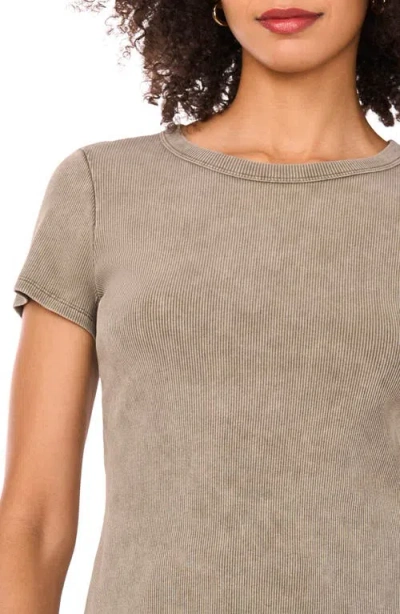 Halogen ® Ribbed Washed T-shirt In Brown