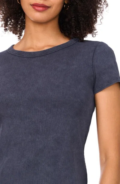 Halogen ® Ribbed Washed T-shirt In Blue