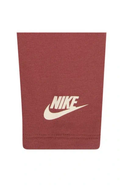 Nike Kids' Home Swoosh Sweatshirt & Sweatpants Set In Burgundy
