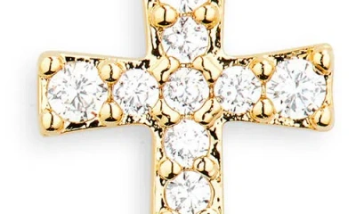 Nadri Set Of 2 Cubic Zirconia Cross & Stud Earrings