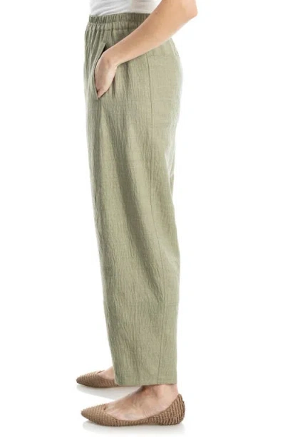 Max Studio Textured Twill Barrel Leg Pants