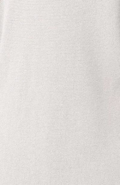 Cyrus Open Front Waffle Cardigan In White