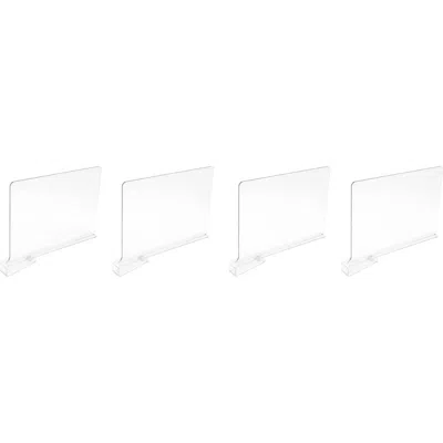 Core Home Set Of 2 Plastic Shelf Dividers
