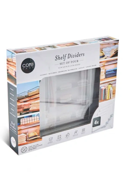Core Home Set Of 2 Plastic Shelf Dividers