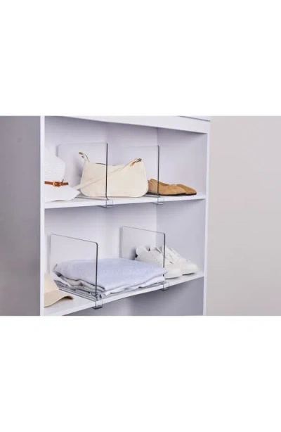 Core Home Set Of 2 Plastic Shelf Dividers