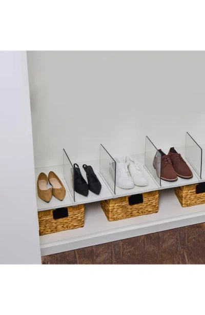 Core Home Set Of 2 Plastic Shelf Dividers