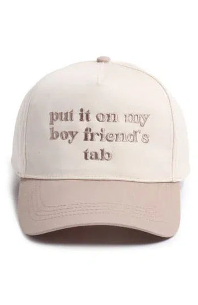 David & Young Put It On Boyfriend's Tab Cotton Baseball Cap