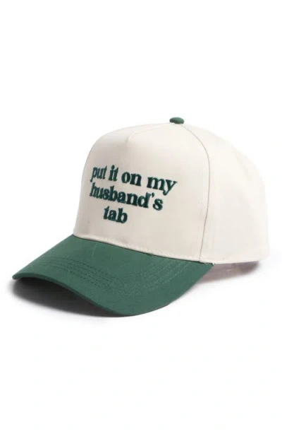 David & Young Put It On Husband's Tab Cotton Baseball Cap