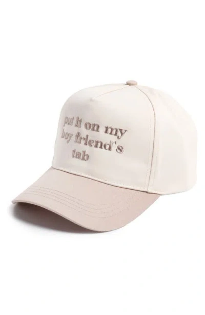 David & Young Put It On Boyfriend's Tab Cotton Baseball Cap