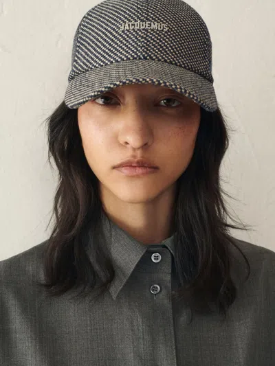 Jacquemus La Casquette Gadjo Cap In Gray