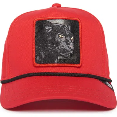 Goorin Bros . Panther 100 Embroidered Patch Denim Baseball Cap