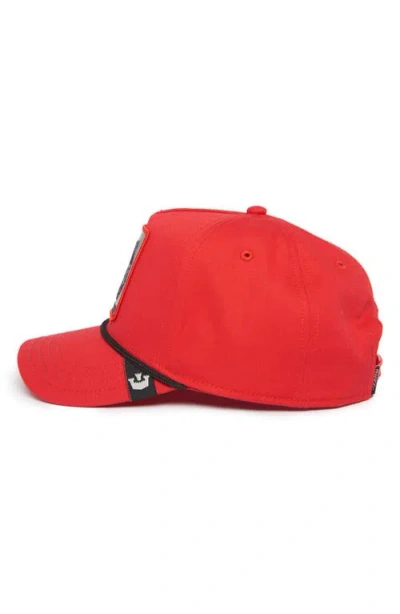 Goorin Bros . Panther 100 Embroidered Patch Denim Baseball Cap