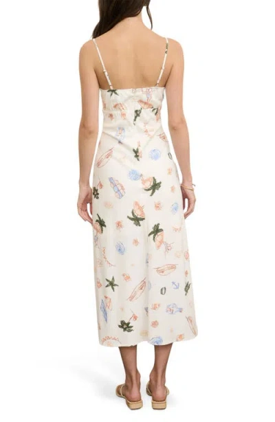 Blu Pepper Summer Print Midi Dress