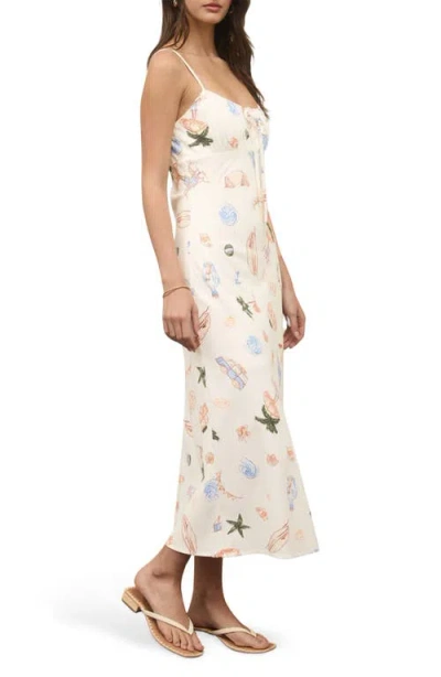 Blu Pepper Summer Print Midi Dress