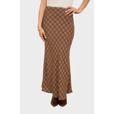 Blu Pepper Print Midi Skirt In Multi
