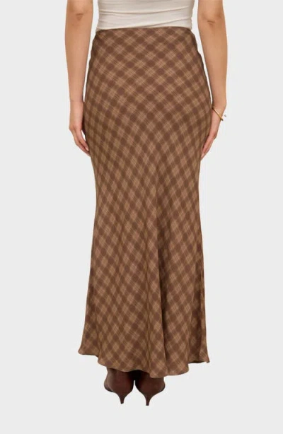 Blu Pepper Print Midi Skirt In Multi