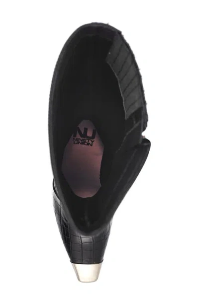 Ninety Union Jada Metal Cap Toe Tall Boot In Black