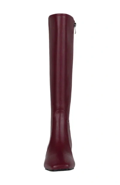 Ninety Union Eva Knee High Boot In Burgundy