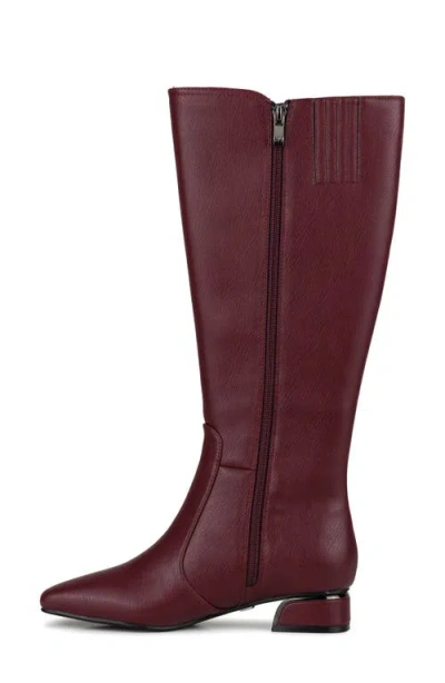 Ninety Union Eva Knee High Boot In Burgundy
