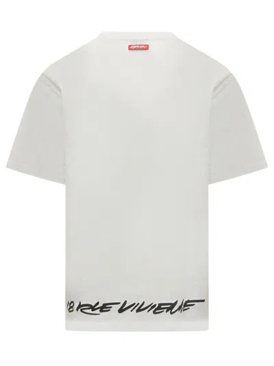 Kenzo X Futura 2000 Ivory T-shirt In Neutral