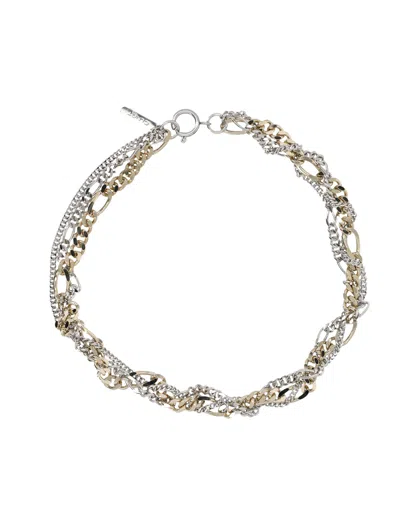 Justine Clenquet Multi-chain Choker Necklace In Metallic