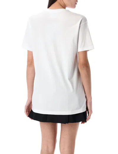 Vivienne Westwood Crew Neck Graphic Print Straight Hem In White