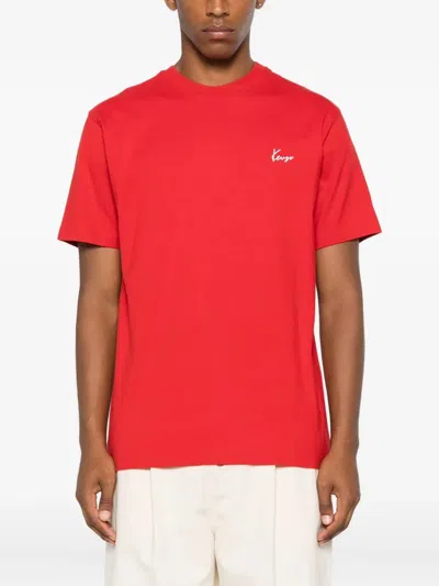 Kenzo Gots Archive Bouquet Print Cotton T-shirt In Red