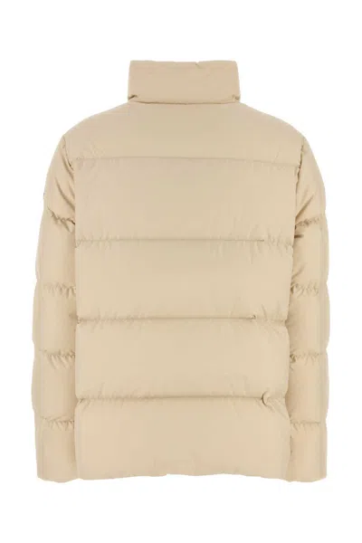 Moncler Sand Polyester Mauzun Down Jacket In Neutral