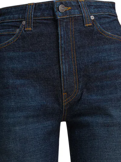 Khaite Abigail High Rise Straight Jeans In Blue