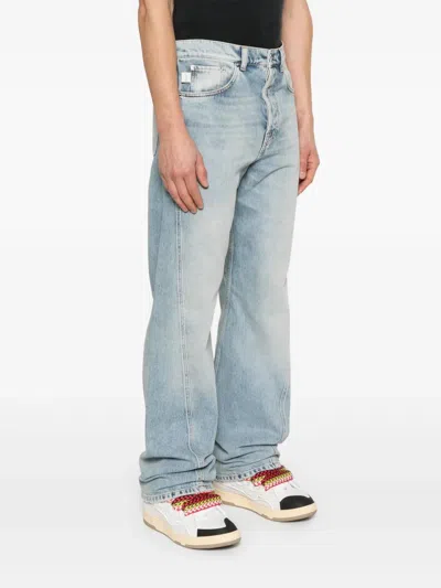 Lanvin Jeans With Stitching Detail In Blue